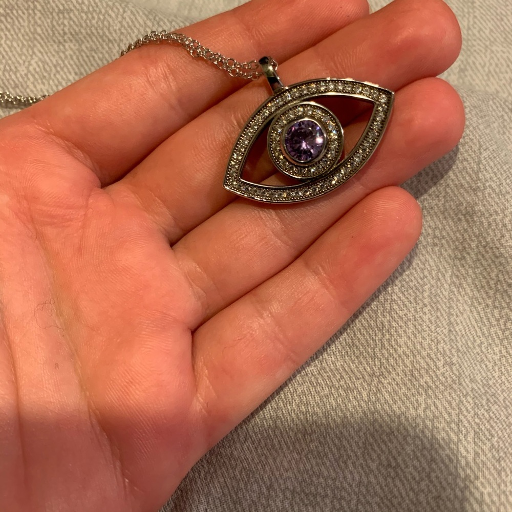 NEVER WORN Evil eye necklace